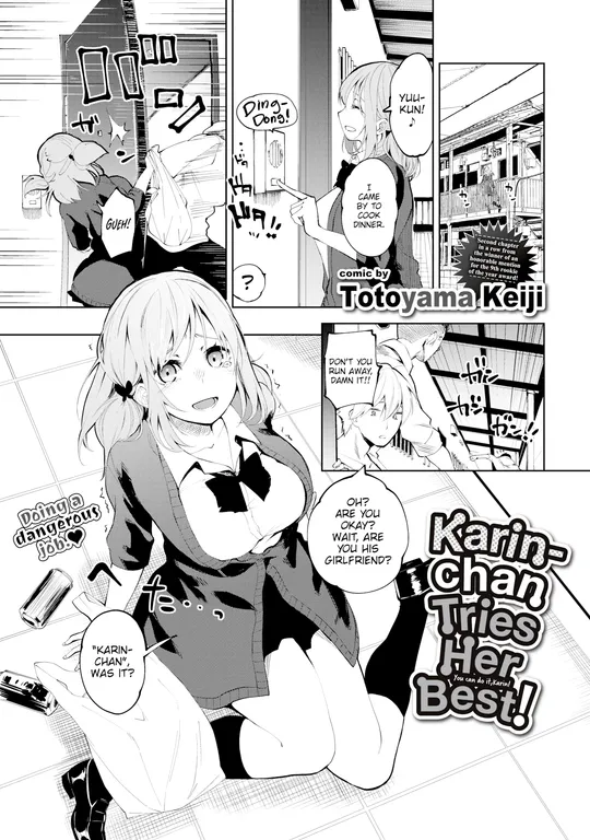 'Karin-chan Tries Her Best!' cover