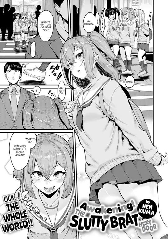 'Awakening! The Slutty Brat Next Door' cover