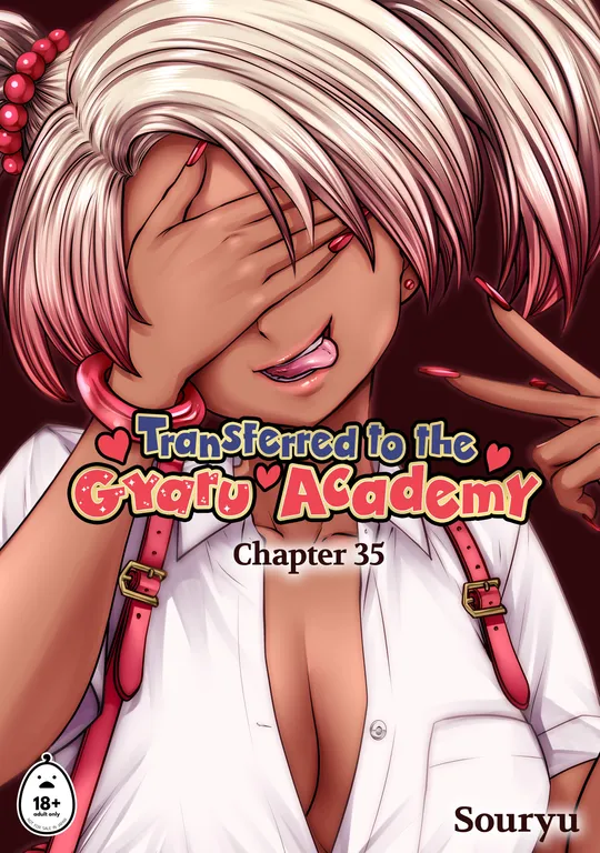 'Transferred to the Gyaru Academy Chapter 35' cover