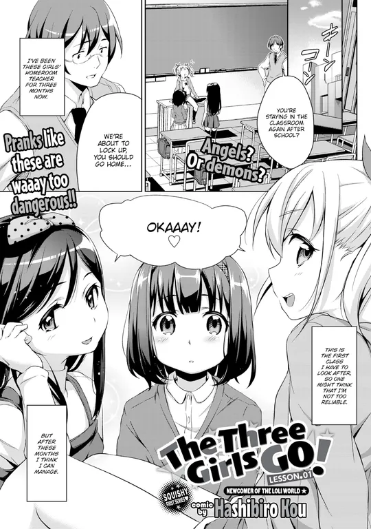 'The Three Girls Go! LESSON * 01' cover