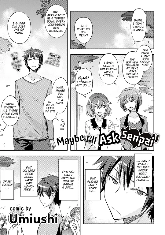 'Maybe I'll Ask Senpai' cover