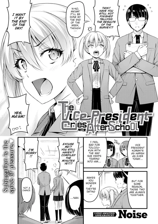 'The Vice President Cries After School' cover