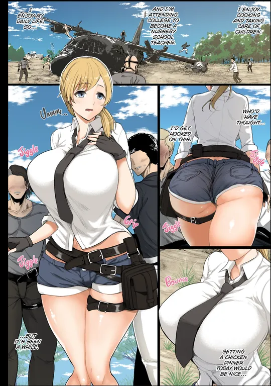'College Girl Wins a Lewd Chicken Dinner' cover