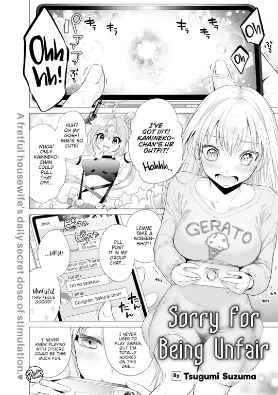 'Sorry For Being Unfair' cover