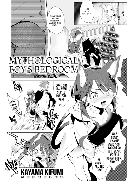 'A Mythological Boy's Bedroom ~Fox vs. Cat~' cover