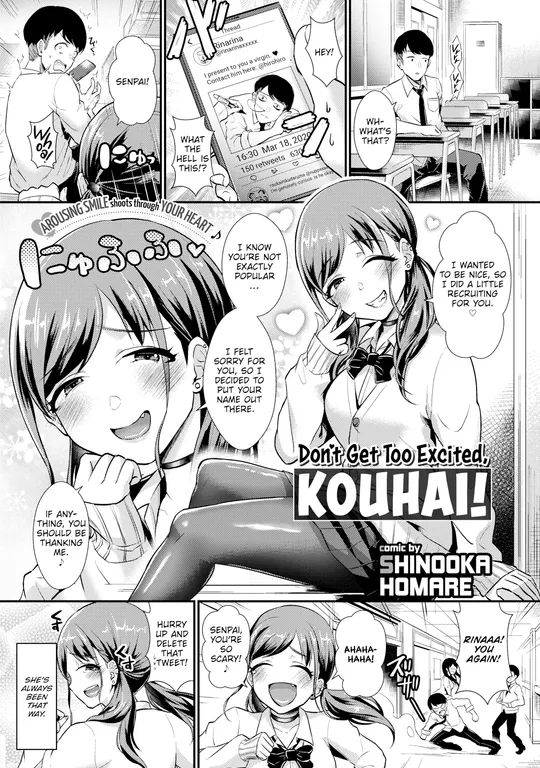 'Don't Get Too Excited, Kouhai!' cover