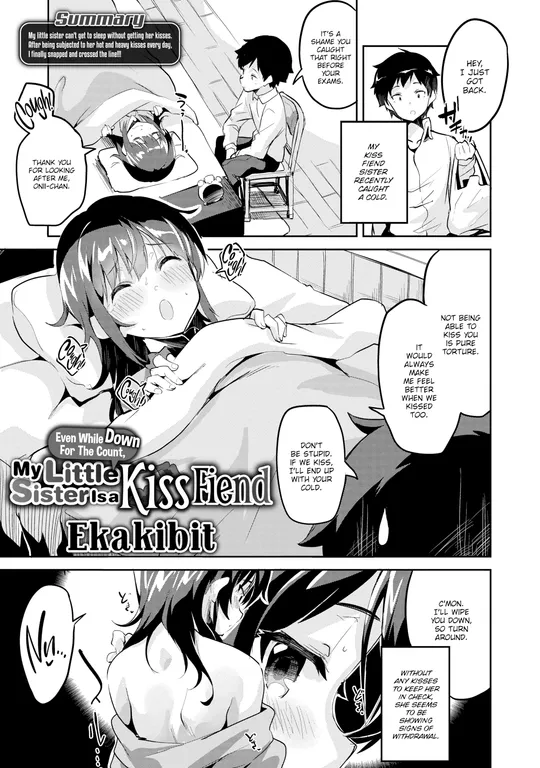 'Even While Down For The Count, My Little Sister Is a Kiss Fiend' cover