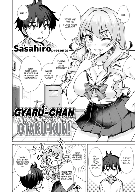 'Gyaru-chan Will Roll Up Her Skirt For Otaku-kun!' cover