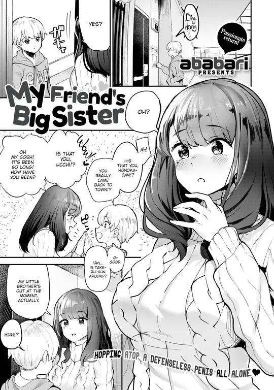'My Friend's Big Sister' cover