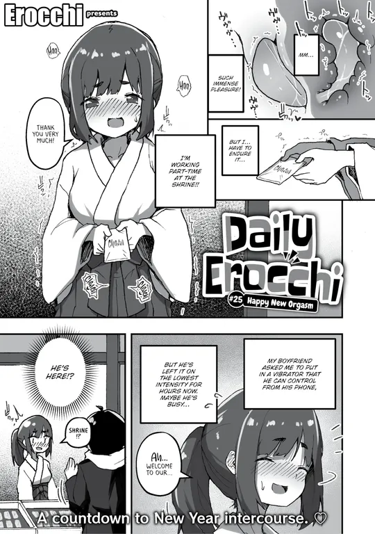 'Daily Erocchi #25 Happy New Orgasm' cover
