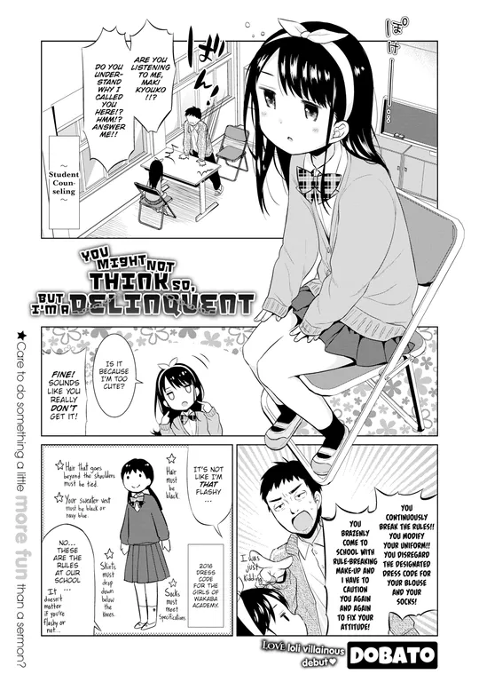 'You Might Not Think So, But I'm a Delinquent' cover