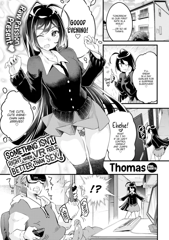 'Something Isn't Right When VR Feels Better Than Sex!' cover