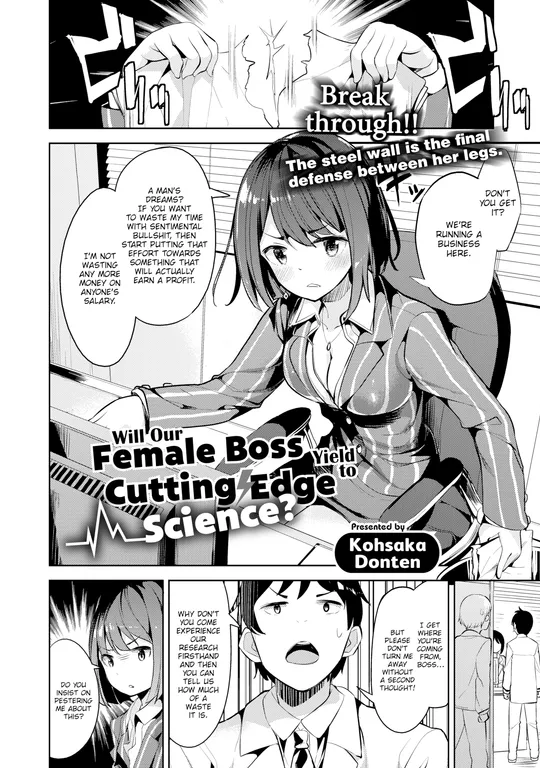 'Will Our Female Boss Yield to Cutting Edge Science?' cover