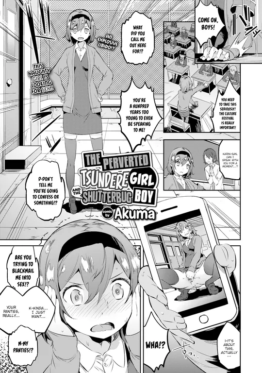 'The Perverted Tsundere Girl and the Shutterbug Boy' cover