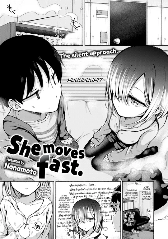 'She moves fast.' cover